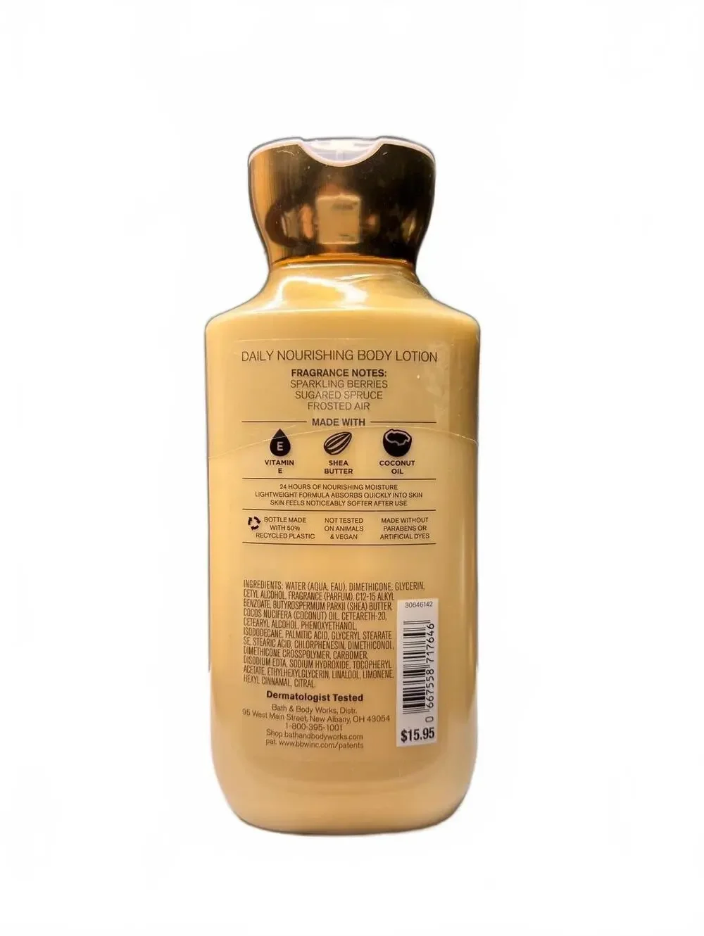 Bath & Body Works Golden Berry Mistletoe 8oz Body Lotion Winter Moisturizer NEW